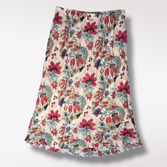 Cecilia Classics Floral Midi Skirt Y2K Boho Size Small - Picture 7 of 9
